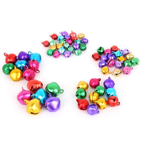 30-200Pcs Jingle Bells Aluminum Loose Beads Small For Festival Party Decoration/Christmas Tree Decoration/DIY Crafts Accessories