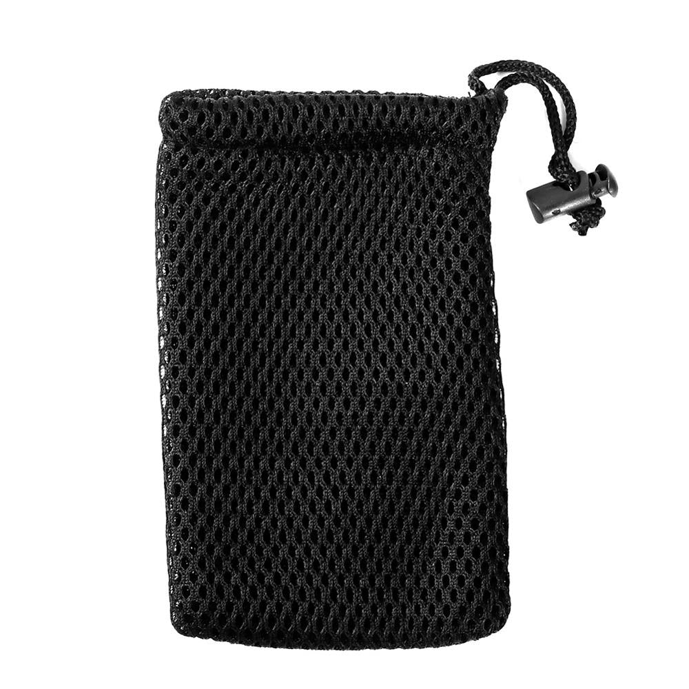 3Pcs/5Pcs Nylon Mesh Drawstring Storage Pouch Bag 9x13cm Multi Purpose Travel &amp; Outdoor Activity Pouch For Digital Products