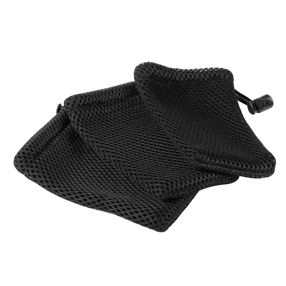 3Pcs/5Pcs Nylon Mesh Drawstring Storage Pouch Bag 9x13cm Multi Purpose Travel &amp; Outdoor Activity Pouch For Digital Products