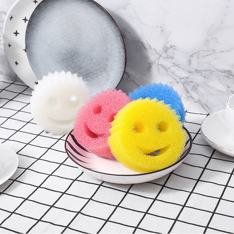 4/8PCS Creativity Magic Dishwashing Sponge Household Kitchen Bathroom Migic Cleaning Wipe Strong Scouring Pad Miracle Sponge