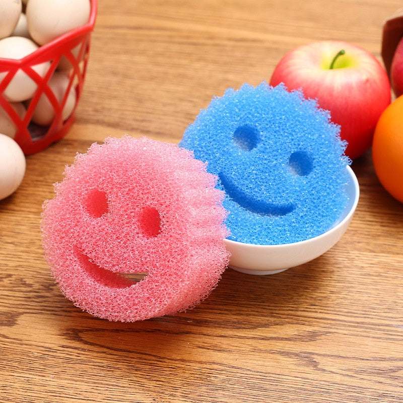 4/8PCS Creativity Magic Dishwashing Sponge Household Kitchen Bathroom Migic Cleaning Wipe Strong Scouring Pad Miracle Sponge