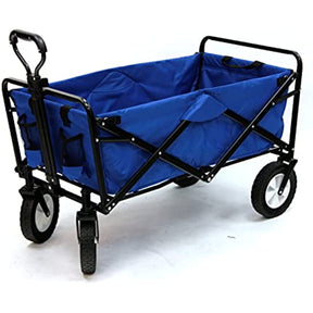 Heavy Duty Steel Frame Collapsible Folding 150 Pound Capacity Outdoor Camping Garden Utility Wagon Yard Cart