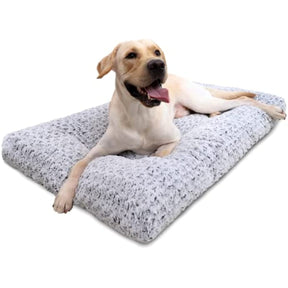 Washable Dog Bed Deluxe Plush Dog Crate Beds Fulffy Comfy Kennel Pad Anti-Slip Pet Sleeping Mat for Large. Jumbo. Medium. Small Dogs Breeds