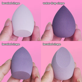 4pcs Makeup Sponge Powder Puff Dry and Wet Combined Beauty Cosmetic Ball Foundation Powder Puff Bevel Cut Make Up Sponge Tools