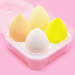 4pcs Makeup Sponge Powder Puff Dry and Wet Combined Beauty Cosmetic Ball Foundation Powder Puff Bevel Cut Make Up Sponge Tools