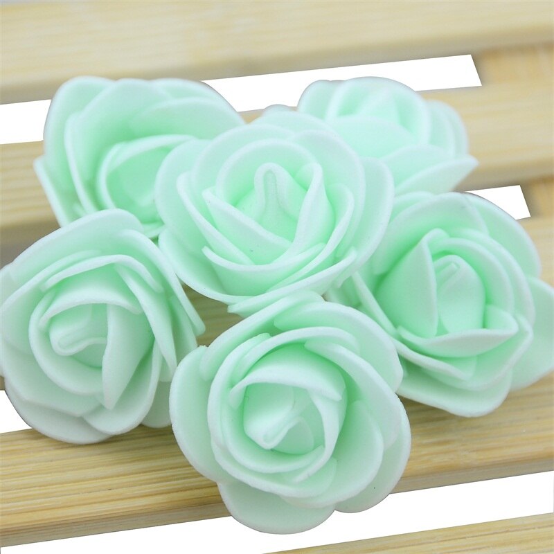 500PCS 3cm Mini PE Foam Rose Flower Head Artificial Rose Flowers Handmade DIY Wedding Home Decoration Festive &amp; Party Supplies