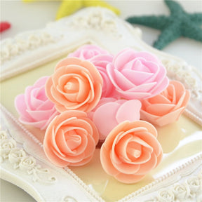 500PCS 3cm Mini PE Foam Rose Flower Head Artificial Rose Flowers Handmade DIY Wedding Home Decoration Festive &amp; Party Supplies