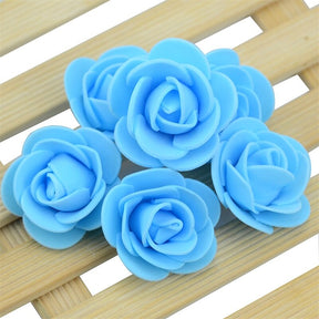 500PCS 3cm Mini PE Foam Rose Flower Head Artificial Rose Flowers Handmade DIY Wedding Home Decoration Festive &amp; Party Supplies
