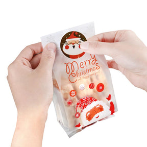 500pcs Christmas Stickers Candy Bag Decor Merry Christmas Decoration for Home 2022 Xmas Navidad Natal Noel Gifts New Year 2023