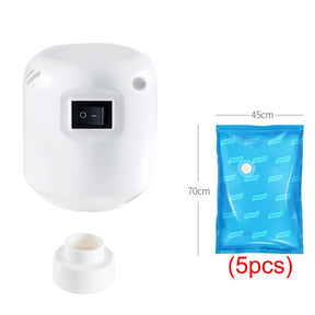 55W Powerful Vacuum Pump Vacuum Bag Clothes Storage Bag Folding Compressed Electric Sealer Machine Space Saver Travel Organizer