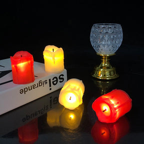 6/12Pcs Flameless LED Candle Light Bright Battery Operated Tea Light with Realistic Flames Christmas Holiday Wedding Home Decor