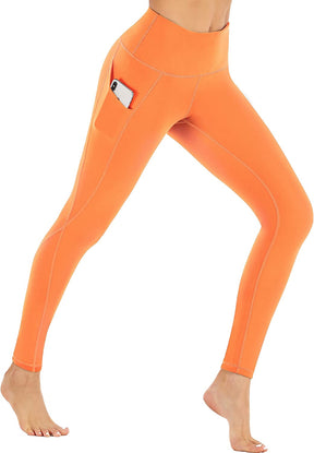 Fleece Lined Leggings with Pockets for Women - Thermal Warm Workout Winter Leggings for Women Yoga Pants for Women