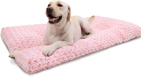 Washable Dog Bed Deluxe Plush Dog Crate Beds Fulffy Comfy Kennel Pad Anti-Slip Pet Sleeping Mat for Large. Jumbo. Medium. Small Dogs Breeds