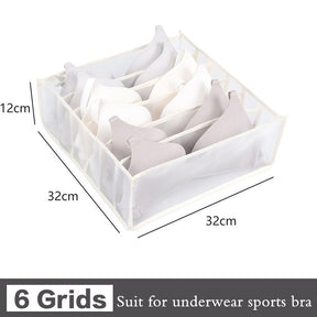 7 Grids Jeans Storage Box Closet Wardrobe Clothes Compartment Boxes Drawer Jeans Socks Separation Organizer Pants Storage