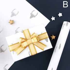 70*50cm Christmas Gift Wrapping Craft Paper Roll DIY Gift Paper New Year Favors Party Present Decoration Wrapping Paper