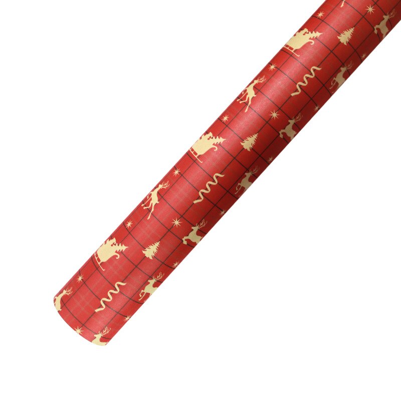 70X50cm Christmas Wrapping Paper DIY Packing Crafts Supplies Christmas Gift Box Floral Wrapping Paper Wedding Party Gift Wrap