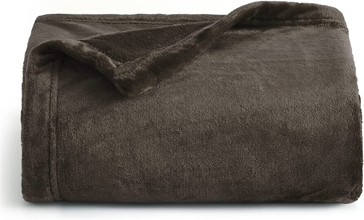 Fleece Blankets Twin Size Grey - 300GSM Lightweight Plush Fuzzy Cozy Soft Twin Blanket for Bed. Sofa. Couch. Travel. Camping. 60x80 inches