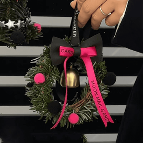 Buy 2 Get 1 Free(Add 3 to Cart ) Barbie Pink Christmas Tree Wreath Car Hanging Home Decor