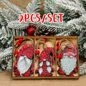 9/12pcs Cristmas Gnomes Wooden Pendants Christmas Decorations For Home Xmas Tree Christmas Ornaments Navidad Decor New Year Gift