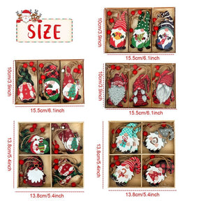 9/12pcs Cristmas Gnomes Wooden Pendants Christmas Decorations For Home Xmas Tree Christmas Ornaments Navidad Decor New Year Gift