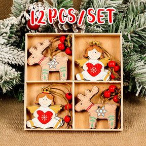 9/12pcs Cristmas Gnomes Wooden Pendants Christmas Decorations For Home Xmas Tree Christmas Ornaments Navidad Decor New Year Gift