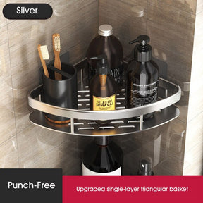 Bathroom Shelves No-drill Wall Mount Corner Shelf Shower Storage Rack Holder for WC Shampoo Organizer Bathroom Accessories