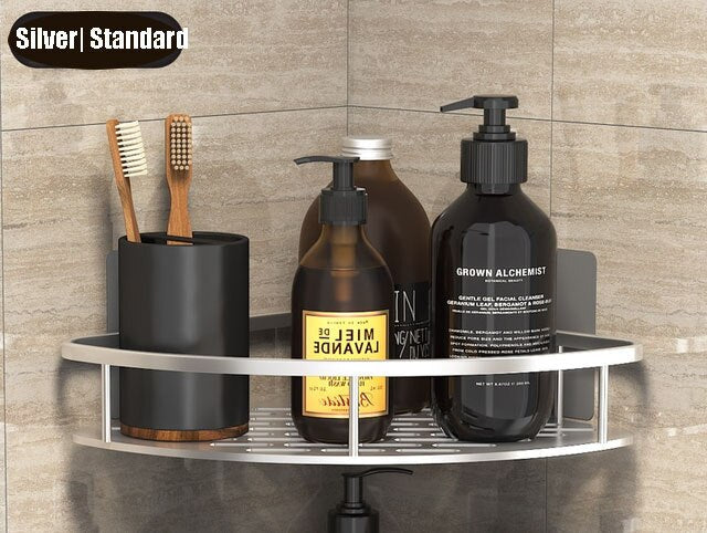 Bathroom Shelves No-drill Wall Mount Corner Shelf Shower Storage Rack Holder for WC Shampoo Organizer Bathroom Accessories