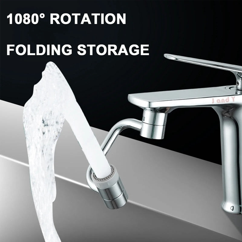 1080° Rotating Bathroom Kitchen Sprayer Faucet Extender