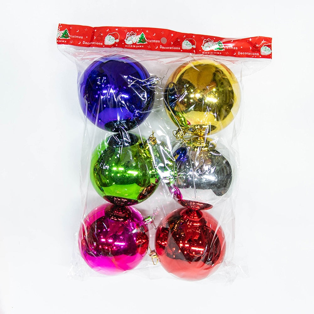 Christmas Balls. 6pcs 6cm Christmas Tree Ornaments Shatterproof Xmas Tree Baubles Christmas Ball Decorations for Home