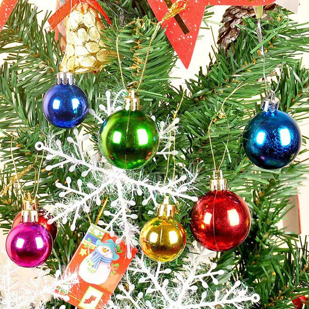 Christmas Balls. 6pcs 6cm Christmas Tree Ornaments Shatterproof Xmas Tree Baubles Christmas Ball Decorations for Home