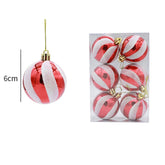 Christmas Balls. 6pcs 6cm Christmas Tree Ornaments Shatterproof Xmas Tree Baubles Christmas Ball Decorations for Home