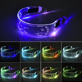 Christmas Colorful Luminous Glasses for Music Bar KTV Valentine's Day Party Decoration LED Goggles Festival Performance Props