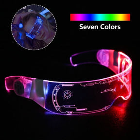 Christmas Colorful Luminous Glasses for Music Bar KTV Valentine's Day Party Decoration LED Goggles Festival Performance Props