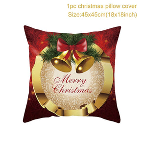 Christmas Cushion Cover Merry Christmas Decor For Home Santa Claus Christmas Ornament Xmas Gift Navidad 2022 Happy New Year 2023