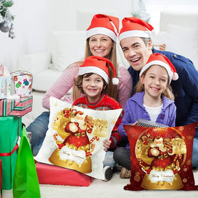 Christmas Cushion Cover Merry Christmas Decorations for Home 2022 Christmas Ornament Navidad Noel Xmas Gifts Happy New Year 2023