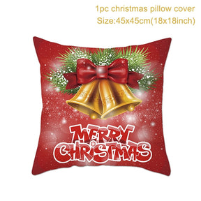 Christmas Cushion Cover Merry Christmas Decorations for Home 2022 Christmas Ornament Navidad Noel Xmas Gifts Happy New Year 2023