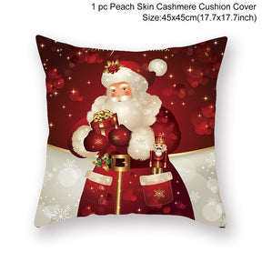 Christmas Cushion Cover Merry Christmas Decorations for Home 2022 Christmas Ornament Navidad Noel Xmas Gifts Happy New Year 2023