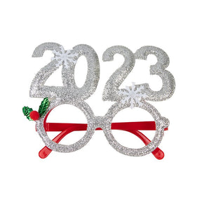 Christmas Decorations 2023 christmas glasses Frame Adult Kids Gift Santa Snowman Glasses Christmas Xmas Decor 2023 New Year Noel