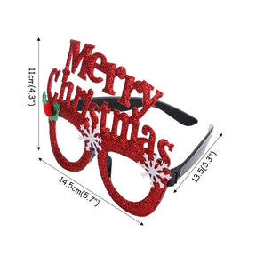 Christmas Decorations 2023 christmas glasses Frame Adult Kids Gift Santa Snowman Glasses Christmas Xmas Decor 2023 New Year Noel