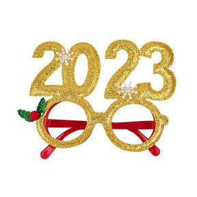 Christmas Decorations 2023 christmas glasses Frame Adult Kids Gift Santa Snowman Glasses Christmas Xmas Decor 2023 New Year Noel