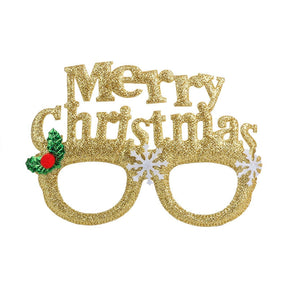 Christmas Decorations 2023 christmas glasses Frame Adult Kids Gift Santa Snowman Glasses Christmas Xmas Decor 2023 New Year Noel