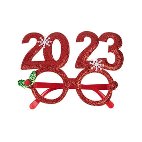 Christmas Decorations 2023 christmas glasses Frame Adult Kids Gift Santa Snowman Glasses Christmas Xmas Decor 2023 New Year Noel