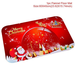 Christmas Door Mat Santa Claus Outdoor Carpet Marry Christmas Decorations For Home 2022 Xmas Ornament Gifts New Year 2023