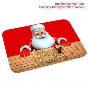 Christmas Door Mat Santa Claus Outdoor Carpet Marry Christmas Decorations For Home 2022 Xmas Ornament Gifts New Year 2023