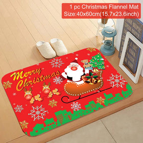 Christmas Door Mat Santa Claus Outdoor Carpet Marry Christmas Decorations For Home 2022 Xmas Ornament Gifts New Year 2023