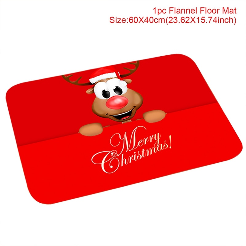 Christmas Door Mat Santa Claus Outdoor Carpet Marry Christmas Decorations For Home 2022 Xmas Ornament Gifts New Year 2023