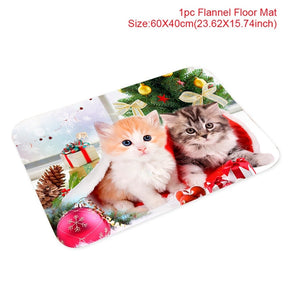 Christmas Door Mat Santa Claus Outdoor Carpet Marry Christmas Decorations For Home 2022 Xmas Ornament Gifts New Year 2023