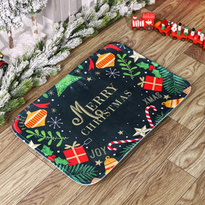 Christmas Door Mat Santa Claus Outdoor Carpet Marry Christmas Decorations For Home 2022 Xmas Ornament Gifts New Year 2023