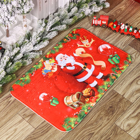 Christmas Door Mat Santa Claus Outdoor Carpet Marry Christmas Decorations For Home 2022 Xmas Ornament Gifts New Year 2023