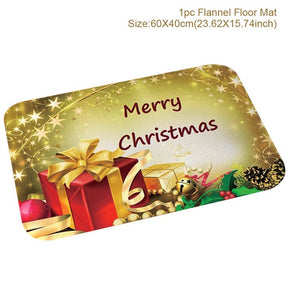 Christmas Doormat Santa Claus Carpet Merry Christmas Decorations For Home 2022 Xmas Navidad Natal Gifts Happy New Year 2023